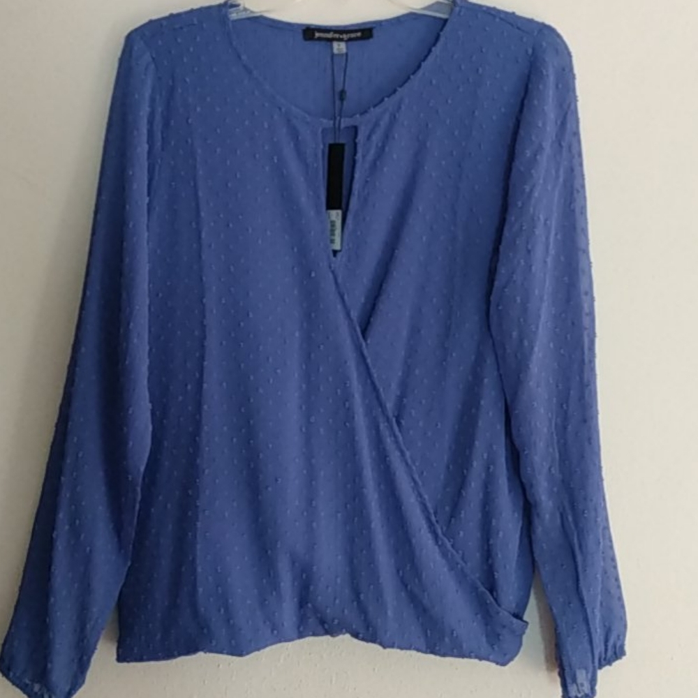 Jennifer & Grace Purple Long sleeve Blouse